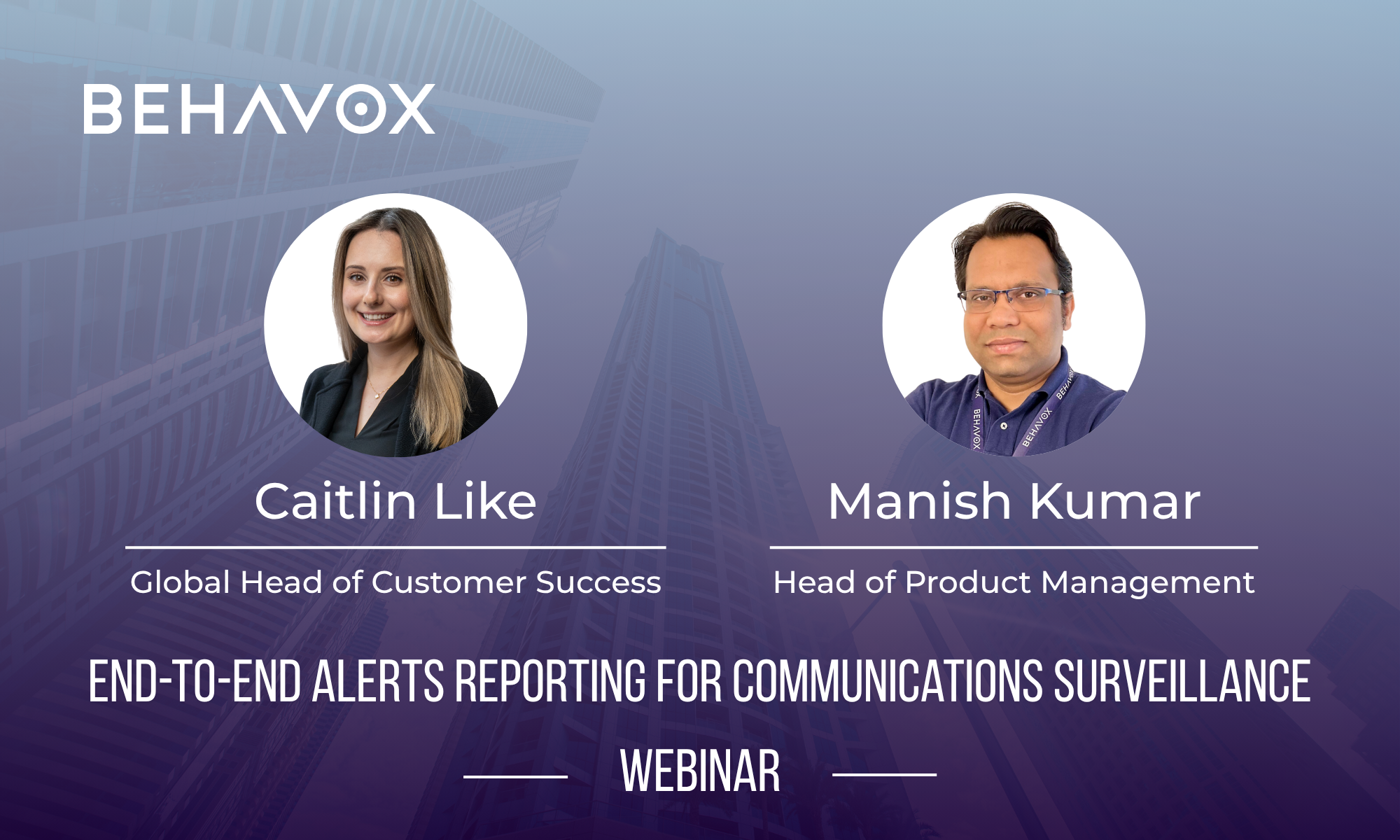 Landing Page Banner – e2e alert reporting webinar